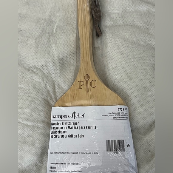 Kitchen New Pampered Chef Wooden Grill Scraper Poshmark